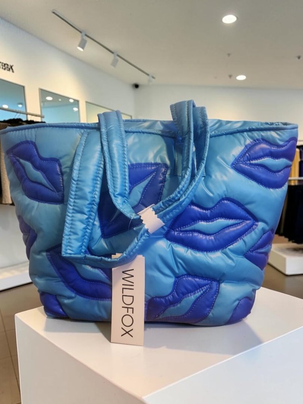 Wildfox Quilted Lips Tote Bag — NWT